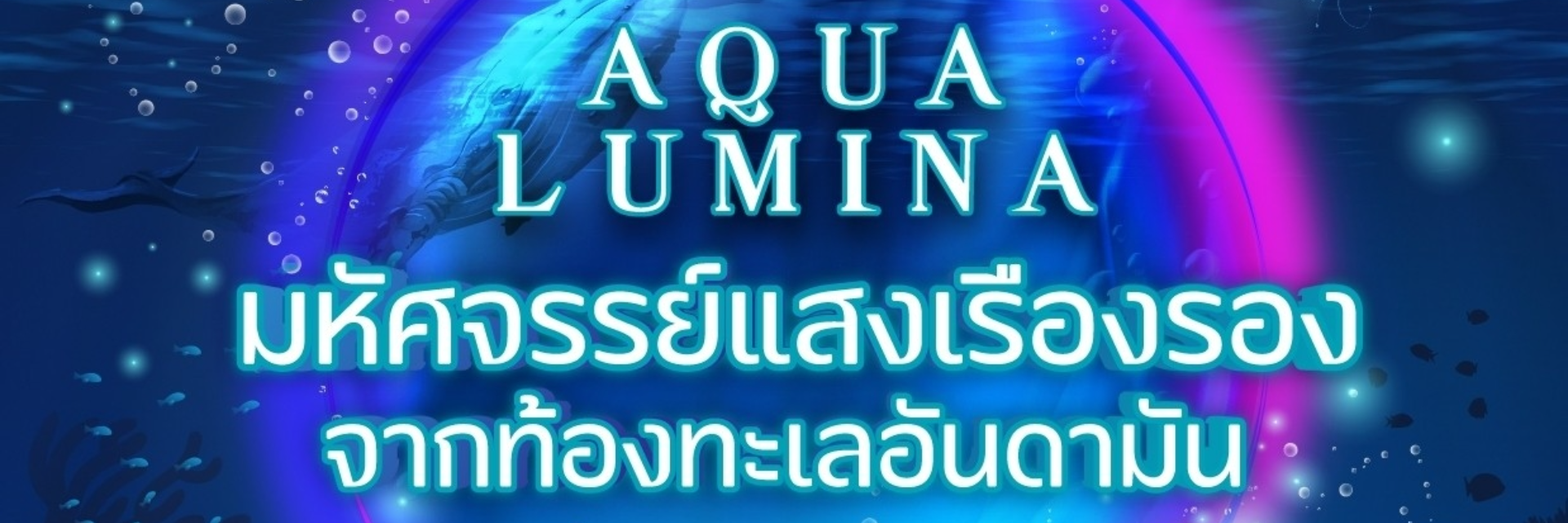 เทศกาลประดับไฟ 3 จังหวัดภาคใต้ Aqua Lumina มหัศจรรย์แสงเรืองรองจากท้องทะเลอันดามัน