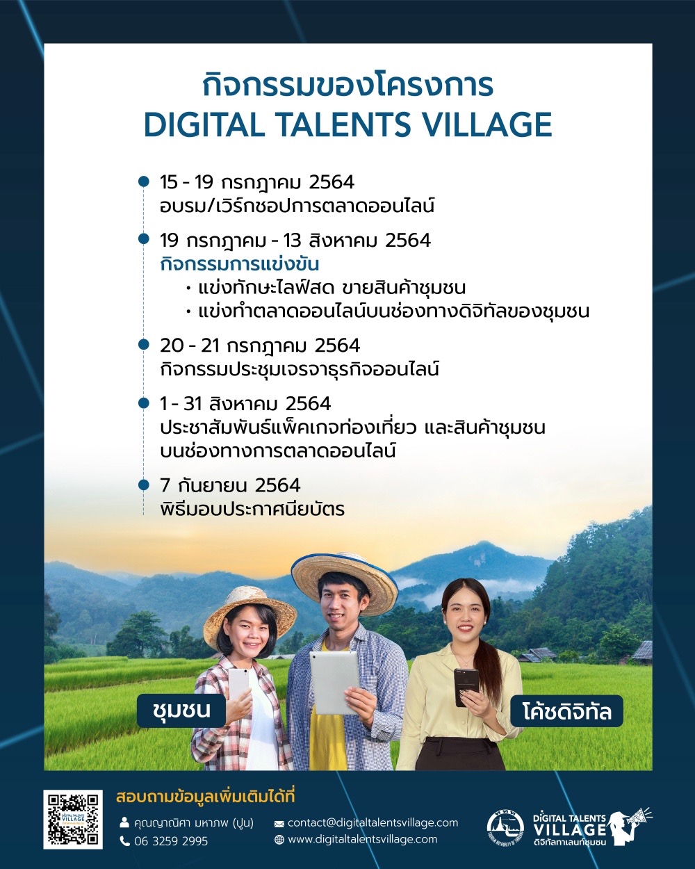 ททท. เปิดคอร์สดิจิทัลมาร์เกตติ้งให้คนรุ่นใหม่ใน 42 ชุมชน (Digital Talents Village)