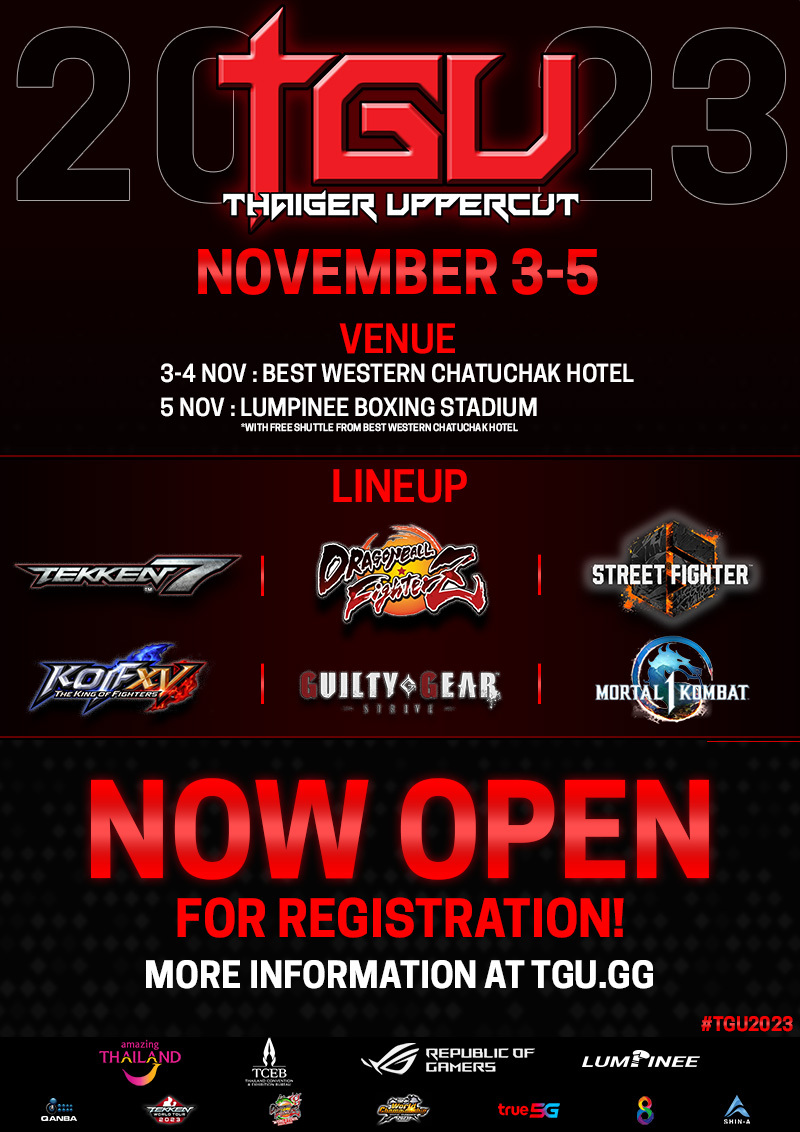 TGU 2023 งานแข่งเกมต่อสู้ที่ยิ่งใหญ่ที่สุดในประเทศไทย