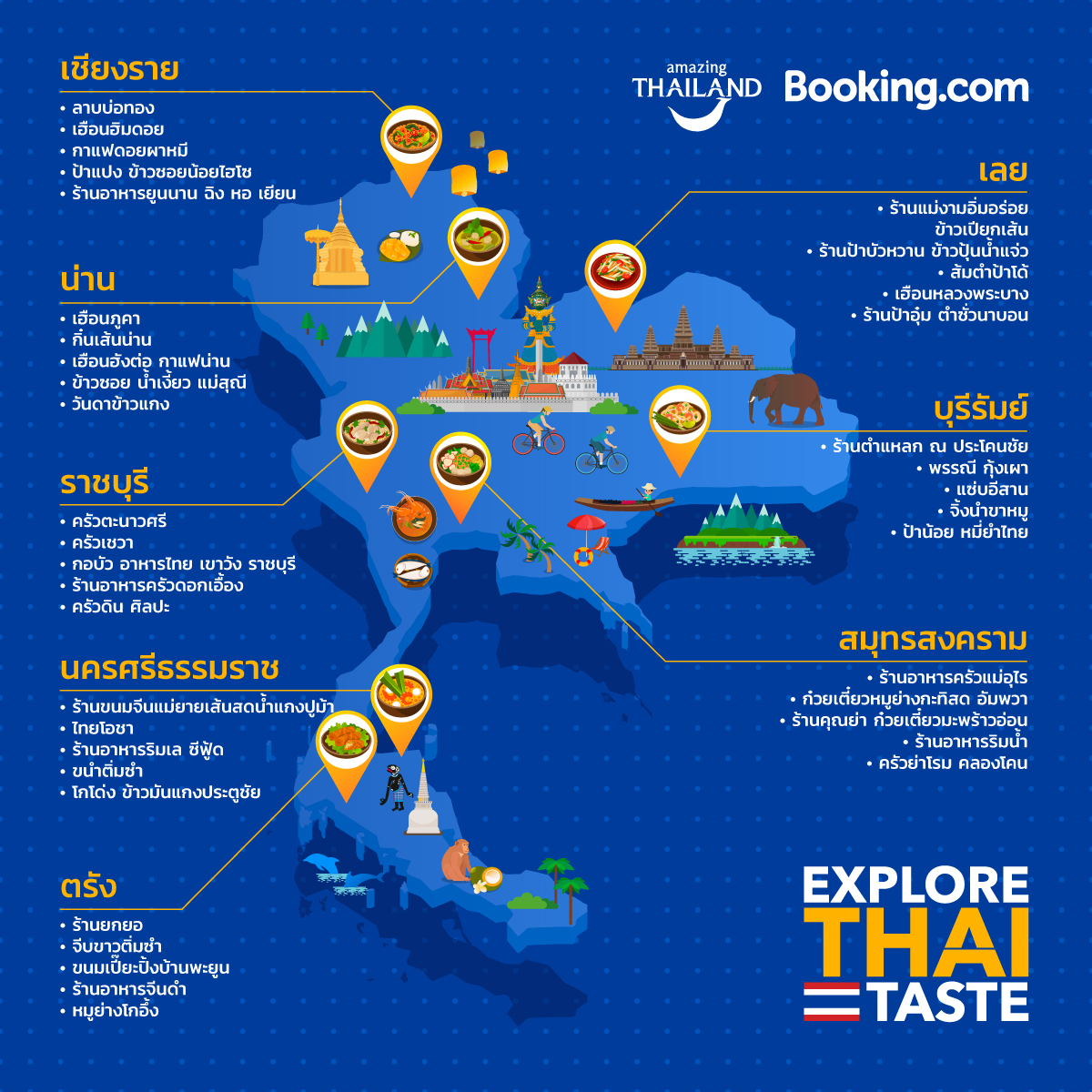 Explore Thai Taste : Local Foodie Map