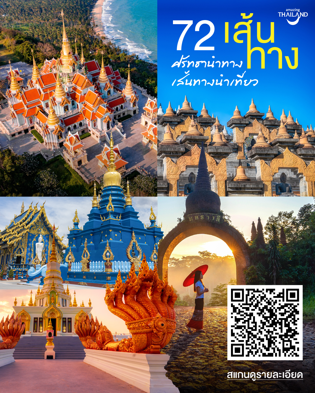 สุขทันที…ที่เที่ยวตามเส้นทางท่องเที่ยว 72 เส้นทาง ศรัทธานำทาง เส้นทางนำเที่ยว