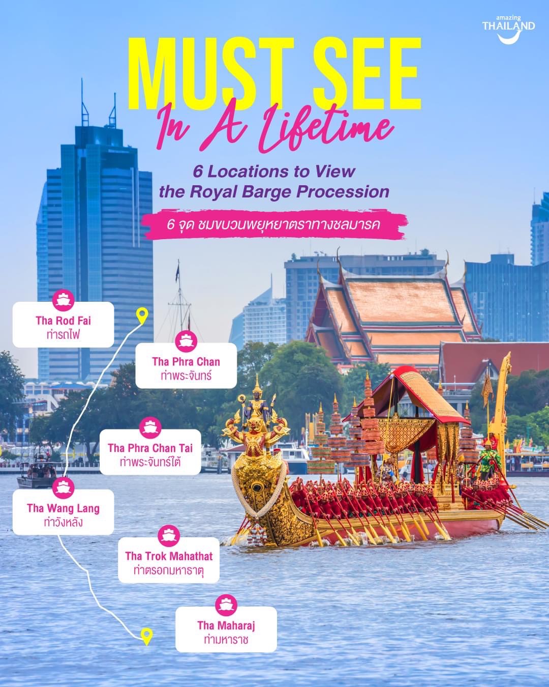 Seeing the exquisite Thai Royal Barge Procession with your own eyes